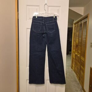 Sky Jeans Womens Size 3 Dark Wash High Rise Wide Leg Denim Jeans R/H2259-WIDE